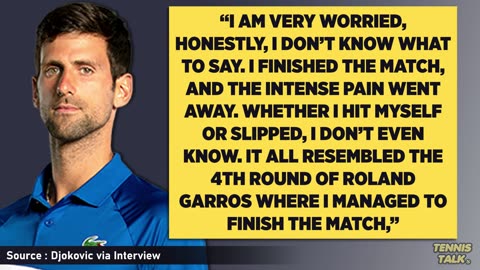 Djokovic Injury at Paris Olympics 2024 | Tennis News