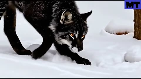 Black Canada Lynx Encountered In Canada