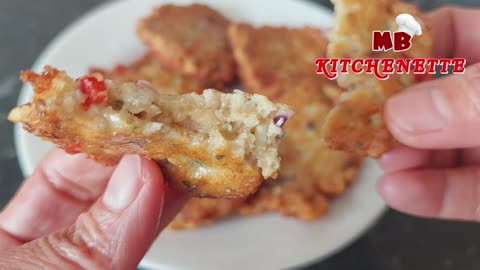 Grandma's Pan-Fried Pork Fritters! Easy Ground Pork Omelette That Everyone Will Love!!