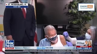 Wicked Ron DeSantis used a 100 year old WW2 veteran as a vaccine Guinea pig on live TV