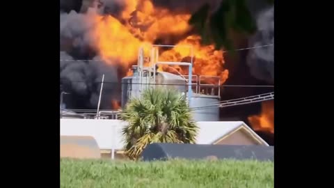 Brunswick Georgia - Pinova Chemical Plant Fire, Half a Mile Shelter in Place in Effect