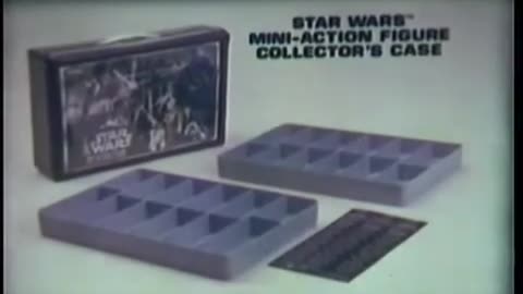 Star Wars 1978 TV Vintage Toy Commercial - Kenner Mini Action Figures Collector's Case