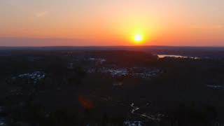 Drone Sunset Footage