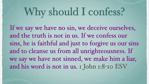 Confession and Absolution 6.1