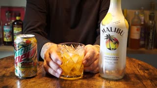 Malibu Pineapple Rum & Mtn Dew Baja Laguna Lemonade