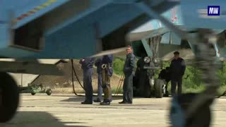 Take a look on SU-24 bomber from the cockpit