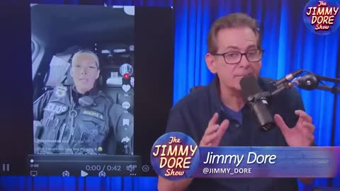 STUPID COP POSTS VIDEO TELLING PEOPLE TO “GET THE F*CK OUT OF MY WAY” 6-11-23 THE JIMMY DORE SHOW