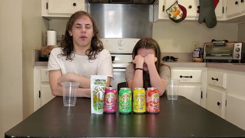 Lily Tries Ft Pattrik Warheads Sour Drinks and Extra Sour Pickle