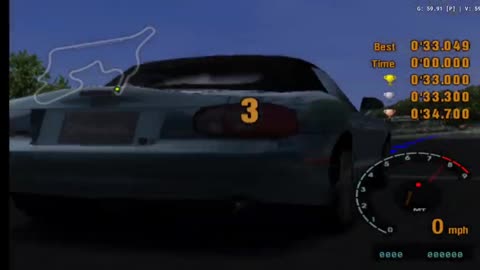 Gran Turismo 3 - License Test B-6 Gameplay(AetherSX2 HD)