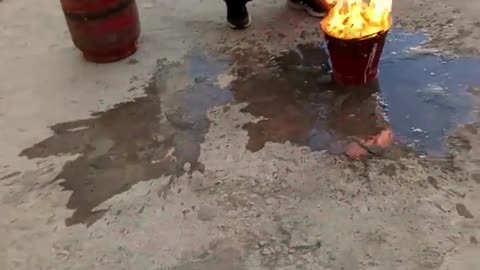 fire LPG cylinder video tips