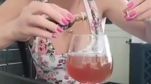 distracted woman drinks the poison she made for her husband