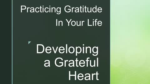 Sunday Service: Practicing gratitude in your life