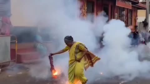 Funny video || grand mothers crackers firing|| follow us for more content