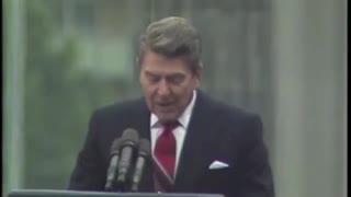 Ronald Reagan: "Mr. Gorbachev, tear down this wall!"