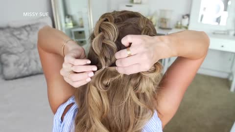 Unique half braid hairstyles