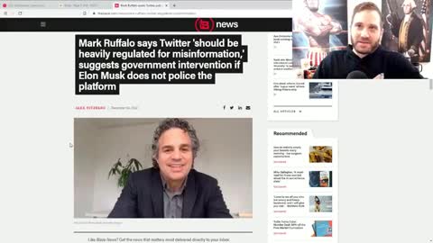 MARK RUFFALO WANTS BIDEN TO NATIONALIZE TWITTER AS PEDOS & ANTIFA REMOVED