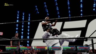 BlackMonkTheGamer - WWE 2K24 6-Man Tag Match East VS West HipHop