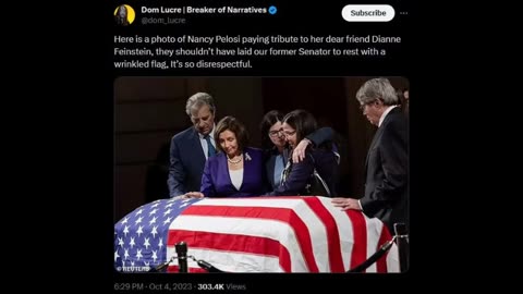 Wrinkled flag? Bush & McCain had one to. Secret sign of traitors?