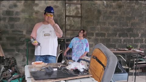 Using An Angle Grinder to Cut a Pizza