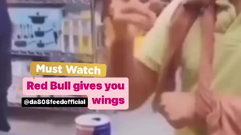 Man developed wings after drinking redbull