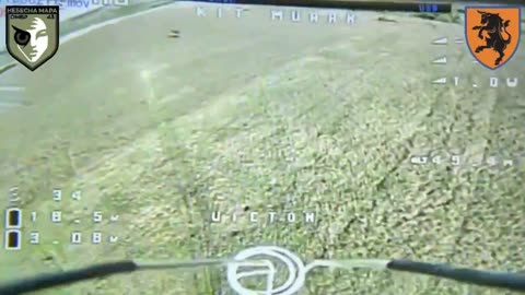 Ukrainian drone tries to attack Russian Mi-24, but something went wrong...