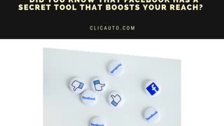 🤔 DID YOU KNOW THAT FACEBOOK HAS A SECRET TOOL THAT BOOSTS YOUR REACH? 🤫