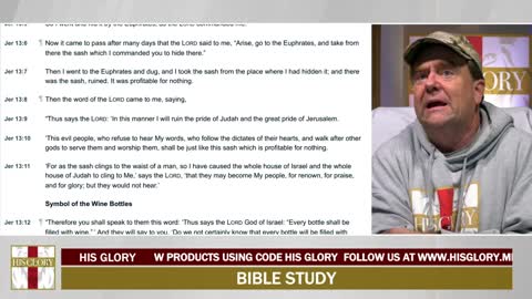 His Glory Bible Study Jeremiah 13 February 22, 2022