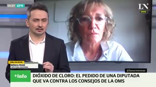 Coronavirus. Mónica Frade, diputada: "Pido que aprueben los ensayos clínicos con dióxido de cloro"