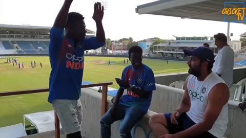 Rohit Sharma with his Jamaican fans | Rohit Sharma funny moments