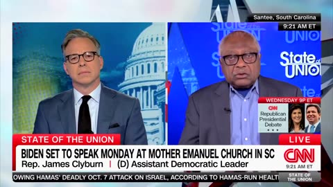 Clyburn blaming Trump for Charleston, which happened over a year before he became President.