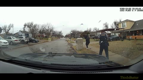Bodycam captured a takedown of two men accused of shooting at Oklahoma City police officers
