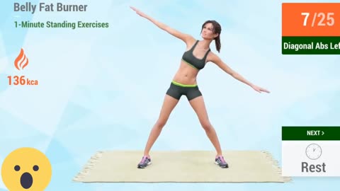 1- Minute Standing Exercises :: Belly Fat Burner