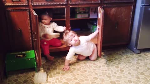 Adorable Twin Babies Playing Together - Twins Baby Video