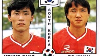 PANINI STICKERS SOUTH KOREA TEAM WORLD CUP 1990