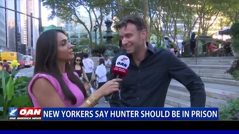 OANN - New Yorkers Say Hunter Should Be In Prison