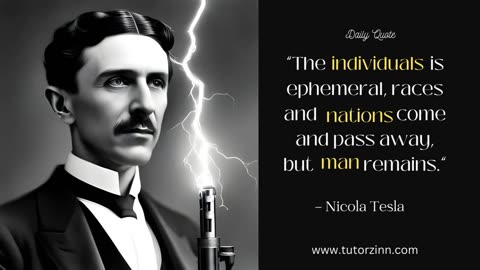 Nikola Tesla's Quote that has Deep meaning. #motivation #inspiration #quotes #viral