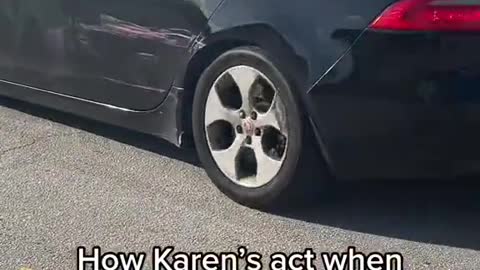 How Karen's act when you litter 😂