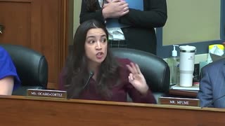 AOC Doesn't Let Hunter's Former Business Partner Boblinski Answer Question