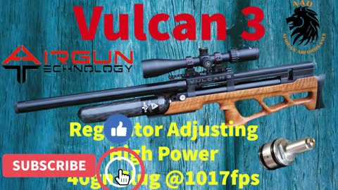 Airgun Technology Vulcan 3 in 5.5mm Regulator Adjustment