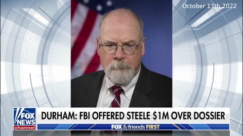 John Durham Updates | Did the FBI Offer Christopher Steele $1 Million Over TRUMP Dossier?