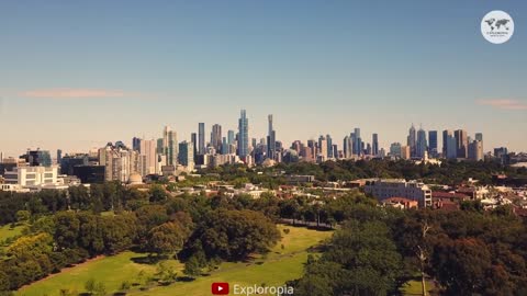 Melbourne, Australia 🇦🇺 4K UHD by Drone - Albert Park Lake Cinematic Film by Drone