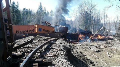 CPKC train derails in Rockwood, Maine