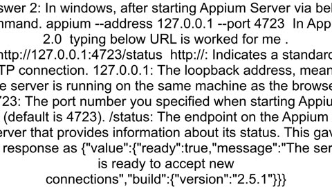 Check if Appium server is up and ready