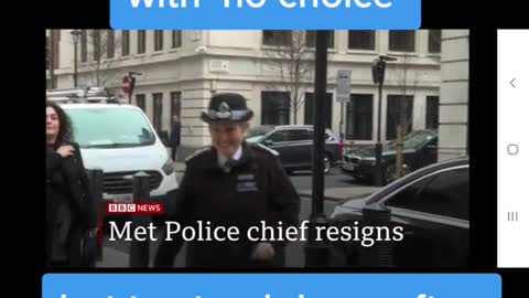 Met police chief left with‘no choice