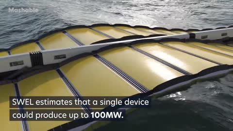 The Spine-Shaped Floating Device Converting Waves Into Electricity