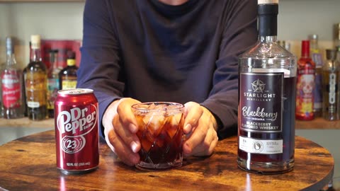 Starlight Distilling Blackberry Whiskey & Dr Pepper