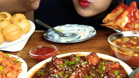 ASMR Eating Indian Street Food #Mukbang #bigbites #eatingshow #shorts #ashifaasmr