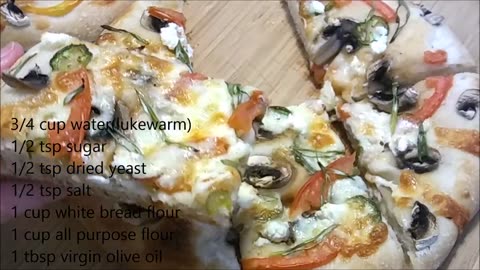 I can't believe how delicious quick and easy is this pizza dough, no kneading