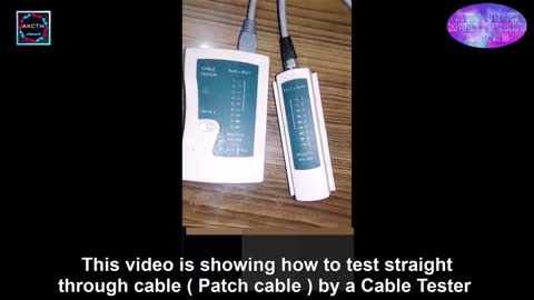 Cross-over LAN cable-checking procedure using the LAN cable tester