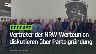 Vertreter der NRW-Werteunion diskutieren über Parteigründung